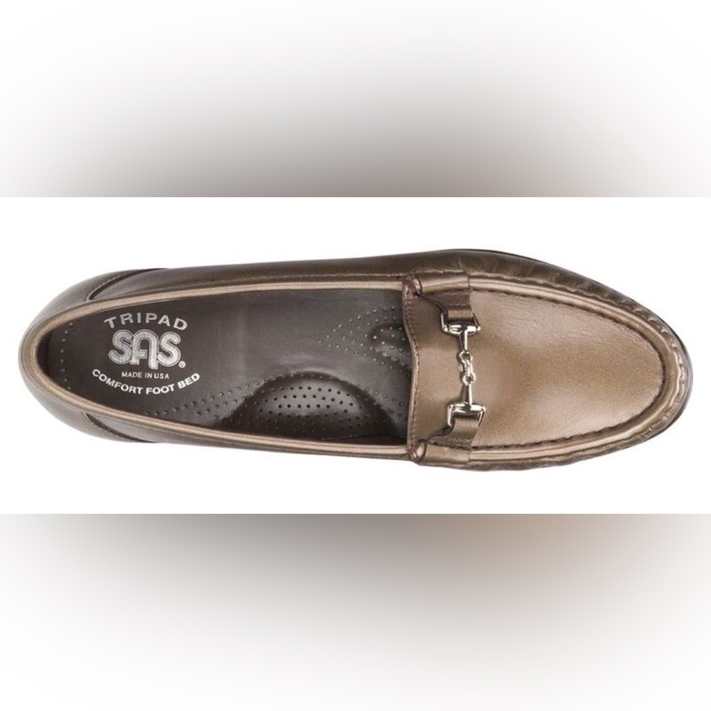 SAS Tripad Metro slip-on loafers /moccasins. Brown pearl, arch support. NWOT. 8